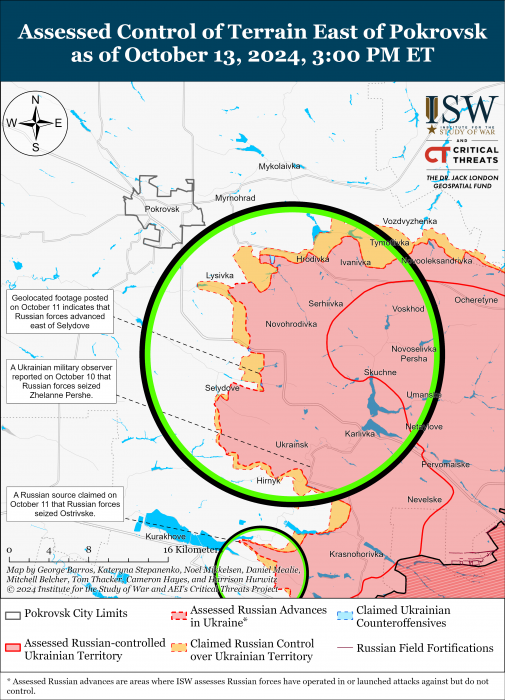 Карта боевых действий. Фото: understandingwar.org