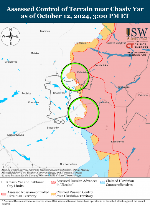 Карта боевых действий. Фото: understandingwar.org