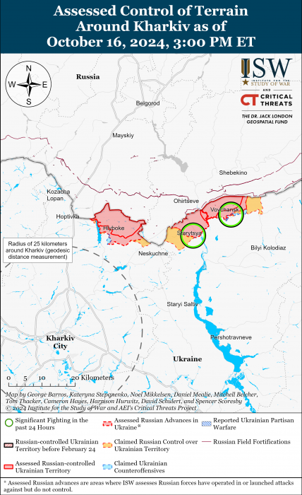 Карта боевых действий. Фото: understandingwar.org