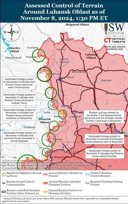 Карта боевых действий в Украине 9 ноября фото 3 2