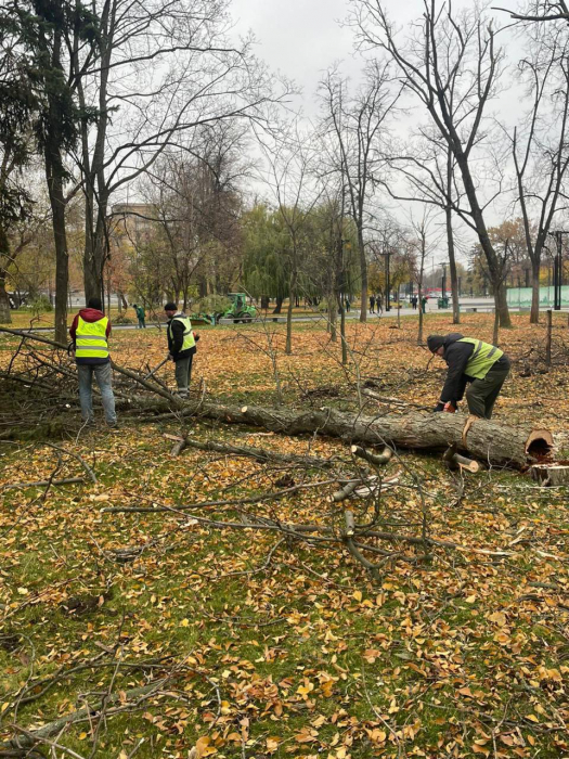 Санта-Клаус на площади Свободы снова получил "ранения".