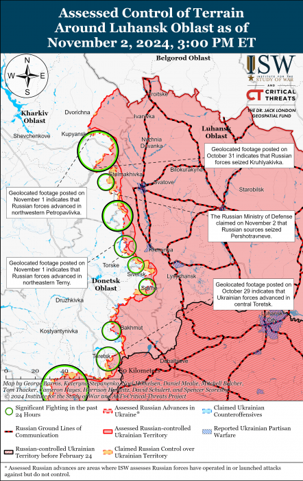 Карта боевых действий в Украине 3 ноября фото 4 3