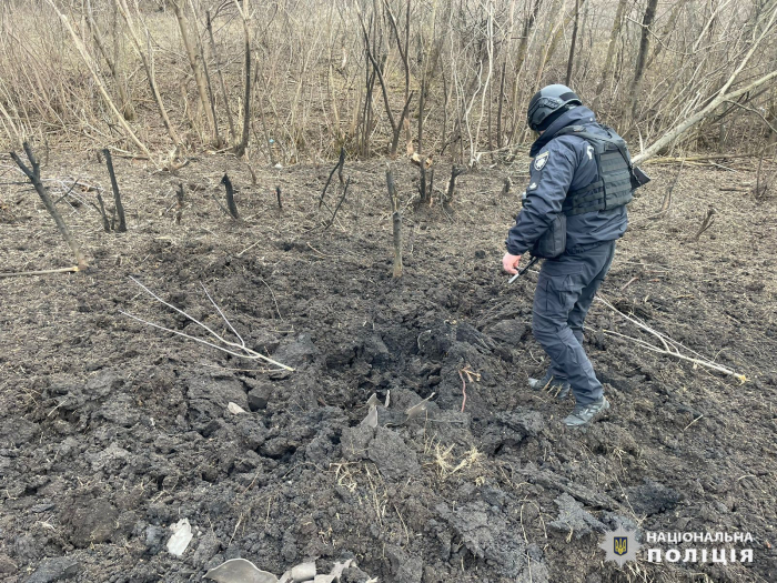 Последствия российских обстрелов в Харьковской области. Фото: Отдел коммуникации ГУНП Украины в Харьковской области