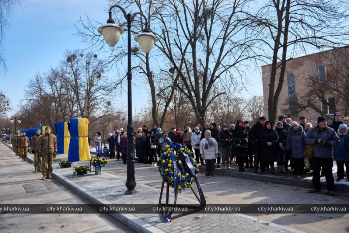 В Харькове открыли Аллею памяти в честь погибших защитников. Фото: Харьковский горсовет