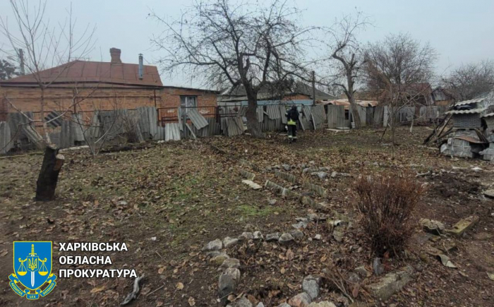 В Харькове вражеский БпЛА попал в жилищный сектор. Фото: Харьковская облпрокуратура