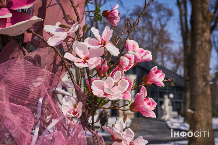 Фотофакт: в Харькове установили весенние декорации фото 1