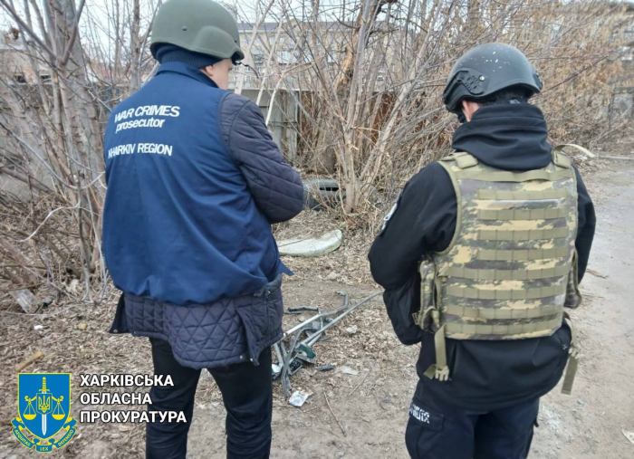 Взрыв в Харькове: россияне обстреляли Основянский район. Фото: Харьковская облпрокуратура