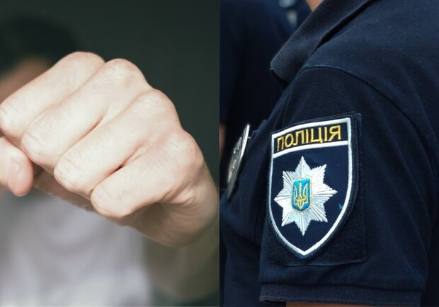 На Харьковщине молодой человек ворвался в ТЦК и ударил полицейского. Коллаж: "Суспільне"