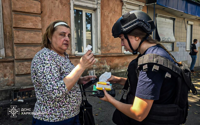 Харьков снова под ударом БпЛА: есть прилеты в жилых массивах города. Фото: ГСЧС